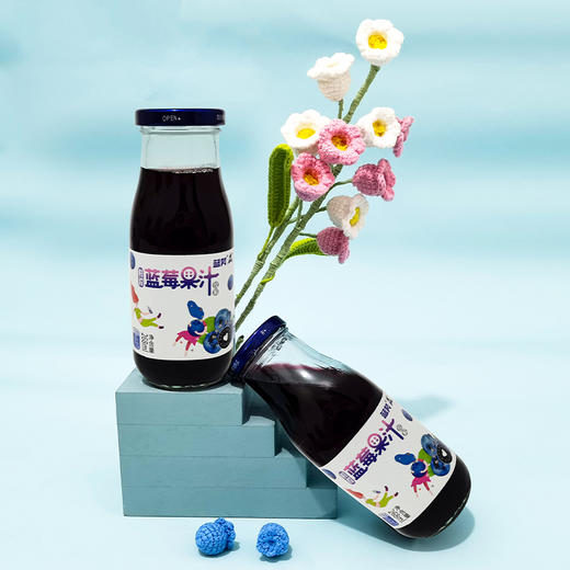 贵州黔东南蓝笑蓝莓果汁（（原汁含量≥80%）268ml*6瓶 礼盒装 商品图2