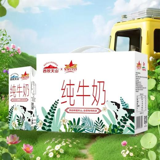 新疆西牧天山军垦1949纯牛奶200ml*4箱 商品图7