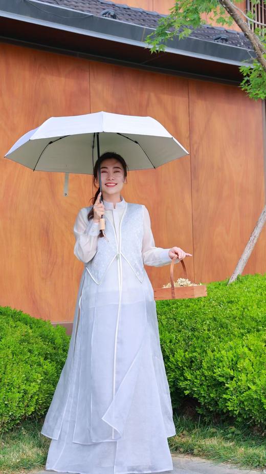 当新中式在这个夏天遇到五彩色——遮阳太阳伞(25715008)+夏季草编帽(KJ015) 商品图1