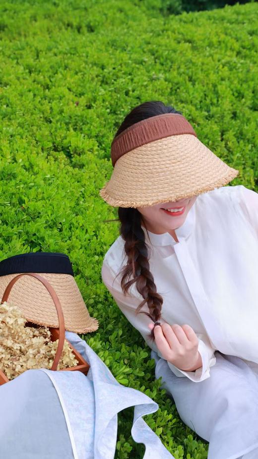 当新中式在这个夏天遇到五彩色——遮阳太阳伞(25715008)+夏季草编帽(KJ015) 商品图7