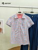 【第2件半价！尾货清仓不退换】波顿女士夏季休闲格仔短袖衬衫LS751216 商品缩略图1