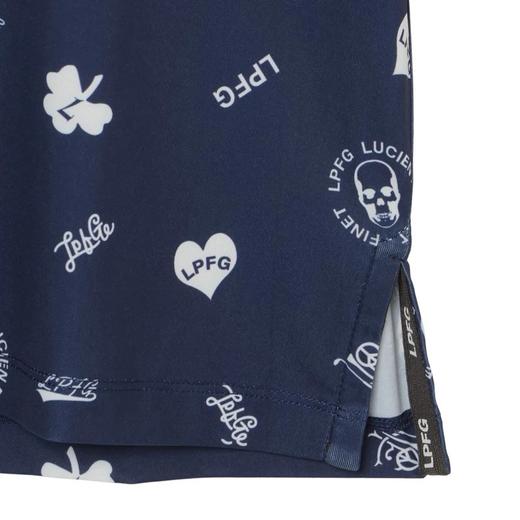 日单 高尔夫男士 印花立领宽松短袖T恤 吸水速干 爱心三叶草图案 商品图3