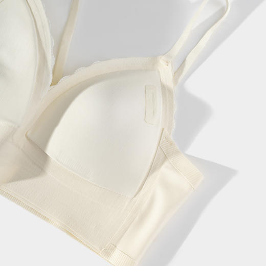 连绵·蕾丝罗纹三角背心文胸691（AB） 商品图7