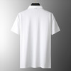 【冰丝】【DG】大依优型大码休闲纯色Polo衫冰丝凉感翻领百搭半袖体恤夏季胖子上衣 商品缩略图3
