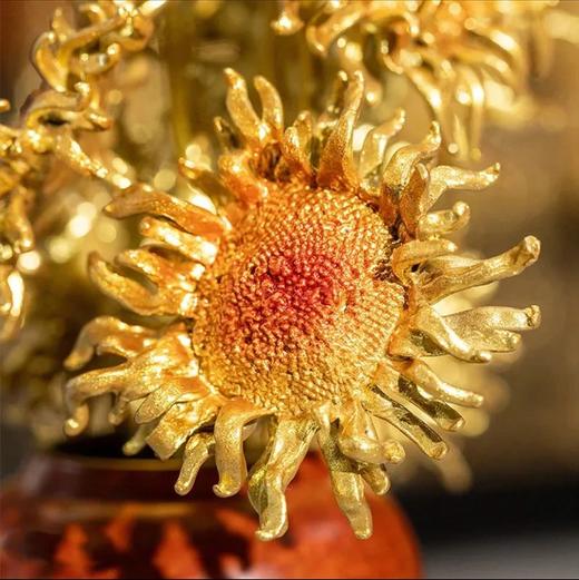 国博×朱炳仁铜向日葵系列 ，铜雕非遗艺术大师艺术衍生，每一朵都蕴含着向阳希望（胸针预售15天发货） 商品图9