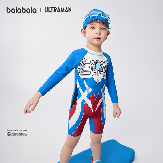 【奥特曼IP商场同款】巴拉巴拉儿童连体泳衣男童泳装防晒耐氯舒适 商品图0