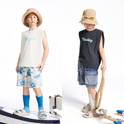 【实体店同款】男童圆领背心夏季新款安奈儿童装AB522648 商品图3