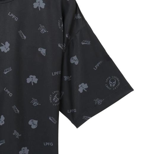 日单 高尔夫男士 印花立领宽松短袖T恤 吸水速干 爱心三叶草图案 商品图8