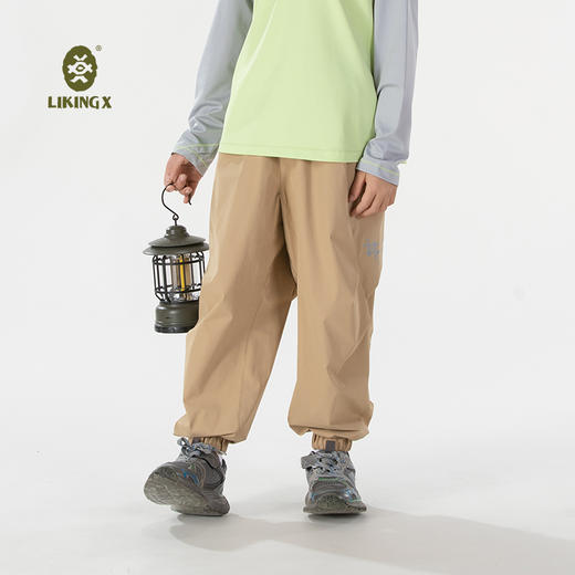 2025年新款 力丼田儿童户外山系 四面弹防泼水长款长裤 70D泡泡弹 L2411X002CAYW 商品图7