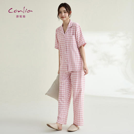 康妮雅女式短袖长裤套装 商品图1