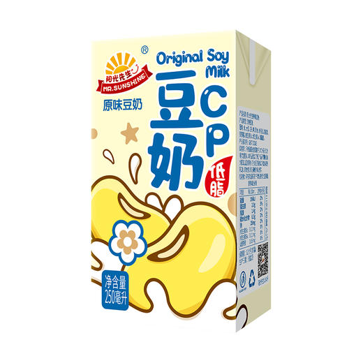 阳光先生原味豆奶饮料250ml*24盒 商品图0