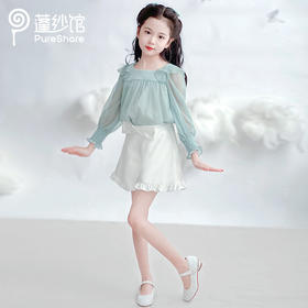 【非质量问题不退换】pureshare蓬纱馆 春荷上衣  栀夏花边裤
