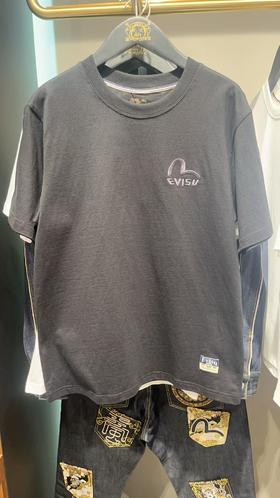 EVISU 男 T恤 2ESHTM5TS1137XXBLKX