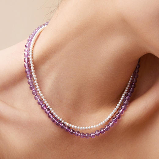 【石榴婆专享】Manreya玛芮雅“叠·变”珍珠水晶双层项链礼盒，礼盒+礼袋 商品图3