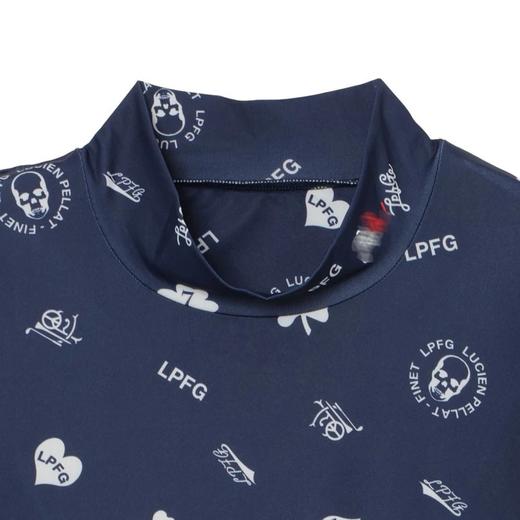 日单 高尔夫男士 印花立领宽松短袖T恤 吸水速干 爱心三叶草图案 商品图1