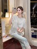 张心子【白茶物语】圆领蕾丝拼接T恤上衣 U2504072 商品缩略图4