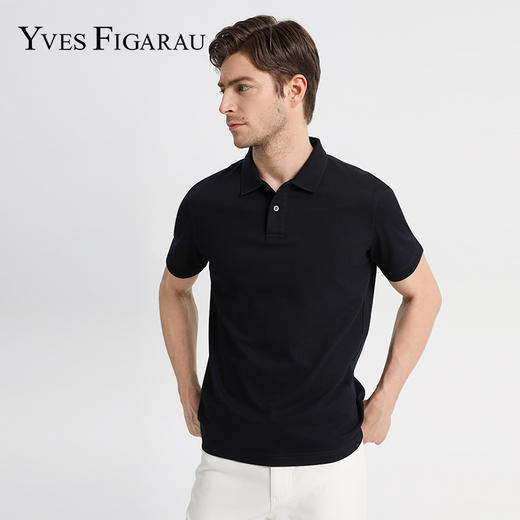 YvesFigarau伊夫·费嘉罗休闲翻领短袖T恤990875 商品图0