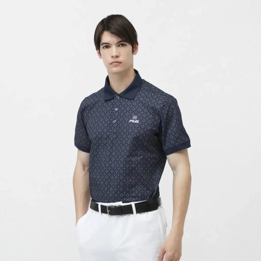 PING 高尔夫男士 春夏速干透气 高弹力网眼短袖Polo衫T恤 商品图4