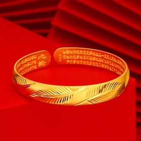 开口幸运草手镯（合金）