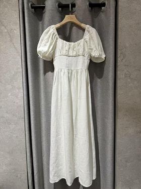 Faithfull The Brand - Dalia Midi Dress - White - 女装 - 连身裙 - 白色