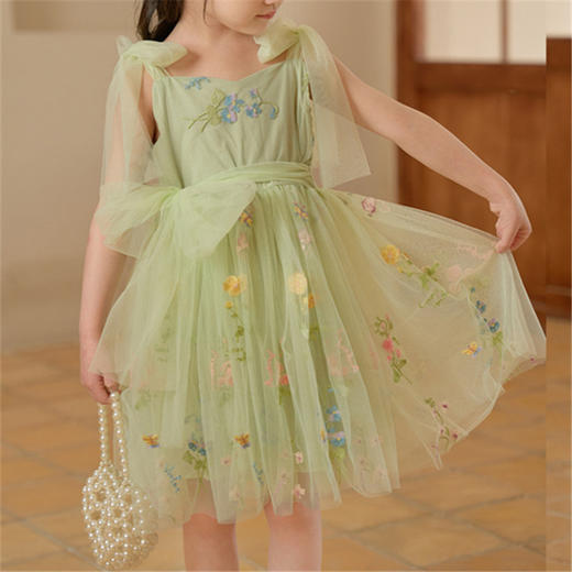TUTU.KK裙儿童女裙子夏女童连衣裙吊带系带裙子时尚女童公主裙73-110 商品图1