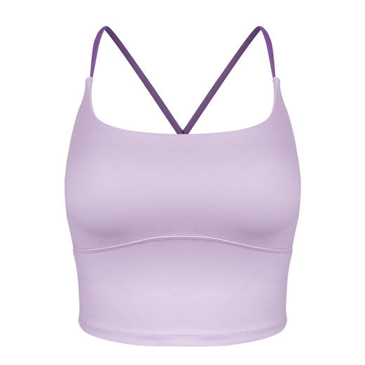 【经典吊带】2025春夏运动内衣女背心式聚拢细肩带美背外穿健身吊带瑜伽服文胸背心 商品图9