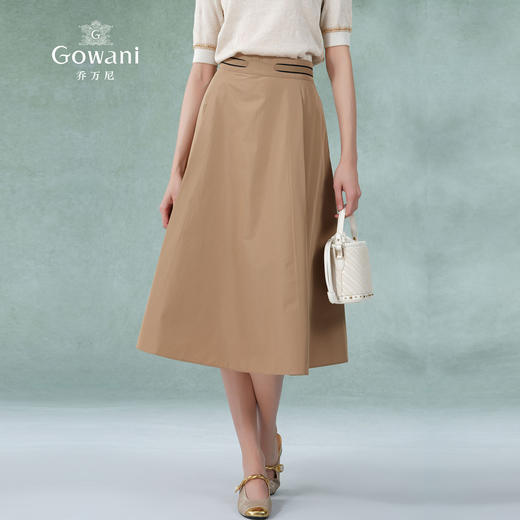 乔万尼半身裙夏新款a字半裙显瘦百搭双色可选EM2D767 商品图2
