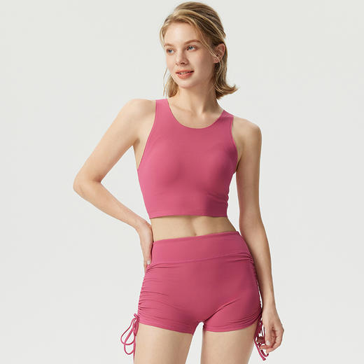 【稳固包裹】2025春夏新款运动内衣晓星氨纶一片式粘合点胶高强防震健身服女子 商品图2