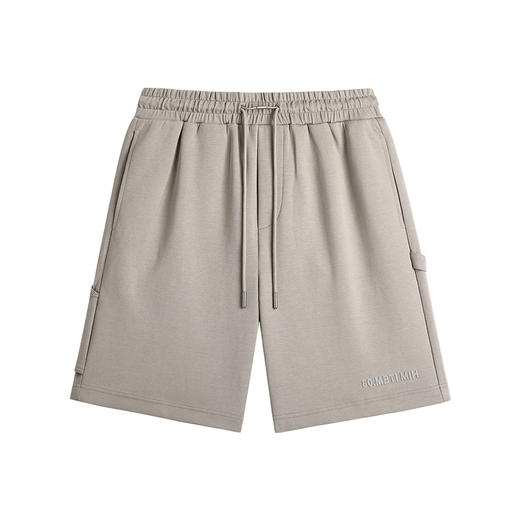 HIM漢崇 舒适百搭休闲短裤简约滴胶字母宽松五分裤男 2026夏季 商品图4