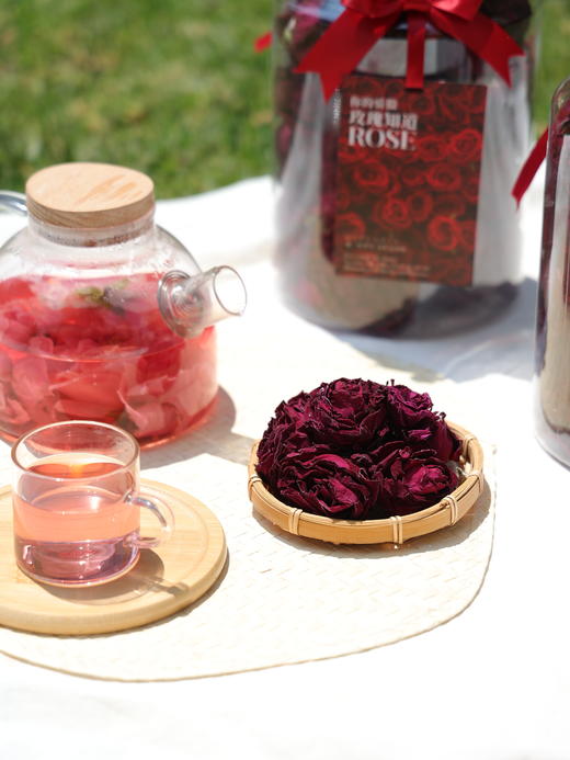 墨红玫瑰花茶大罐100克 商品图0