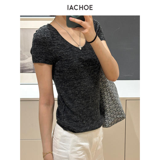 棉仓3631501003-IACHOE【贵妇T】修身T恤 商品图2