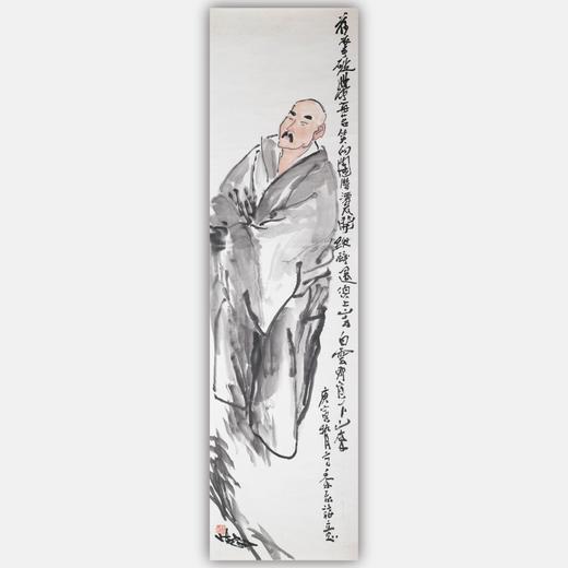 陈侗《和尚》国画原作180CM*48.5CM 手绘宣纸作品【GH0515】 商品图0