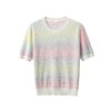 彩虹梦境！2025新款多巴胺渐变花纱天丝真丝针织短袖T恤气质小衫女款！ 商品缩略图4