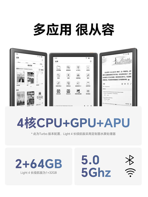 【4月新品】掌阅iReader Light4系列 6英寸电纸书阅读器 商品图3