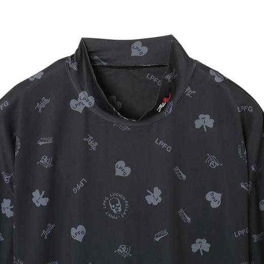 日单 高尔夫男士 印花立领宽松短袖T恤 吸水速干 爱心三叶草图案 商品图7