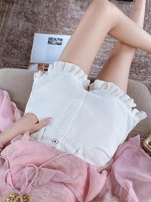 张心子【百搭王】木耳边百搭休闲短裤裤子 U2504083 商品图9