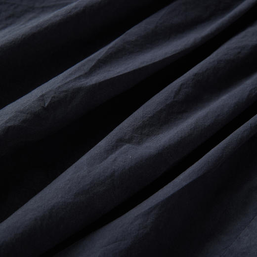 ROMI STUDIO春夏设计感简约复古洗水做旧棉质碎褶半裙 RWCSXM1684 商品图3