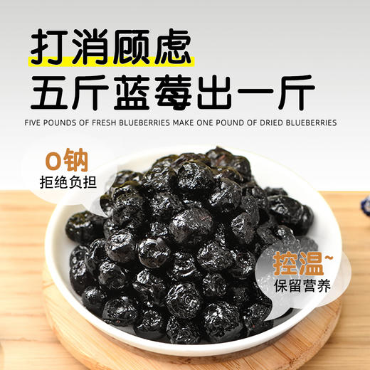 蓝笑  农品多大兴安岭野生蓝莓干250g✅ 0添加色素｜0香精｜0植物油✅无添加｜自然果香｜酸甜有嚼劲 商品图3