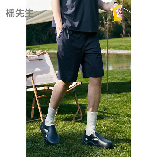 棉仓363818014-微肌理棉感吸湿快干短裤 商品图0