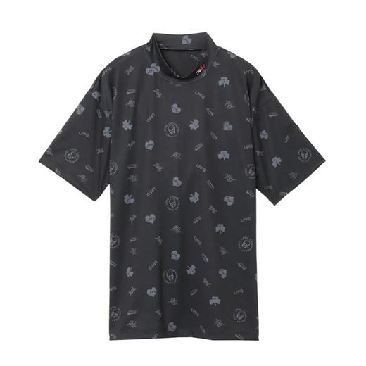 日单 高尔夫男士 印花立领宽松短袖T恤 吸水速干 爱心三叶草图案 商品图6