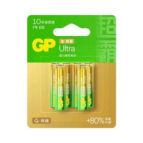 超霸（7号）碱性电池 6粒/卡