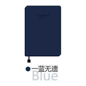 南周文创 咸鱼笔记本一蓝无遗