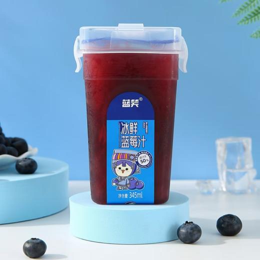 贵州黔东南蓝笑冰鲜蓝莓果汁345ml*6瓶 商品图0
