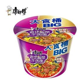康师傅 大食桶BIG老坛酸菜牛肉面 112g/桶