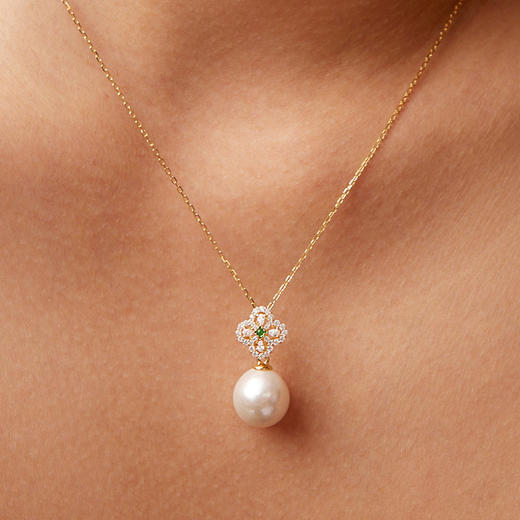 【石榴婆直播专享】Manreya玛芮雅“花间星语”爱迪生珍珠项链耳饰套装丨爱迪生珍珠+银镀金 商品图3