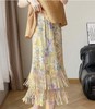 2025三宅褶皱油画印花碎花百褶裙垂坠感开叉直筒包臀半身裙女款！ 商品缩略图9