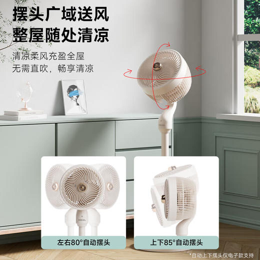 奥戈那 OGNAL电风扇3D摇头空气循环扇家用落地扇净化扇台立两用风扇可放香薰蚊香片8寸循环扇FL系列 机械款FL-YF101 商品图1