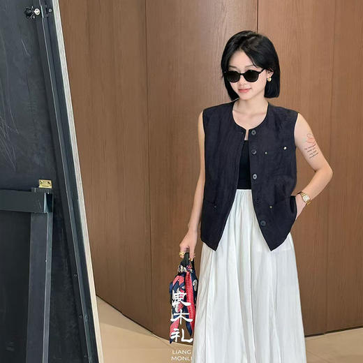 【现货】良木礼夏季亚麻马甲（3456） 商品图0