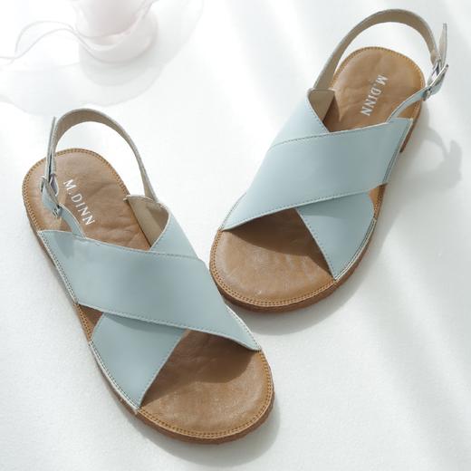 觅槿M.DINN马卡龙色系凉鞋 | 牛皮➕牛筋底➕交叉绑带设计，穿一整个夏天 商品图0