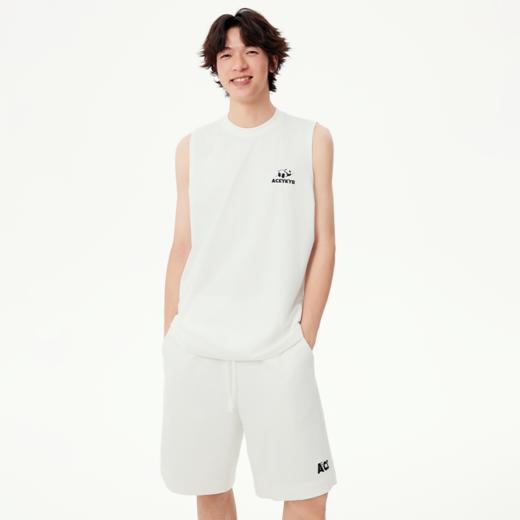 YKYB黄子韬无袖套装情侣套装索罗娜凉感简约大方透气吸湿柔软肤耐磨上衣短裤Y52NBX008 商品图1